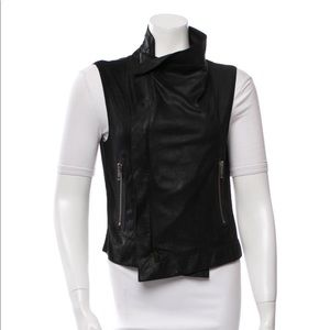 Veda - Black Leather Moro Vest